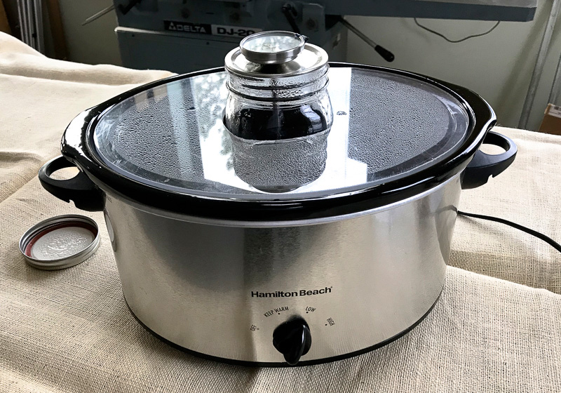 hide glue crock pot-